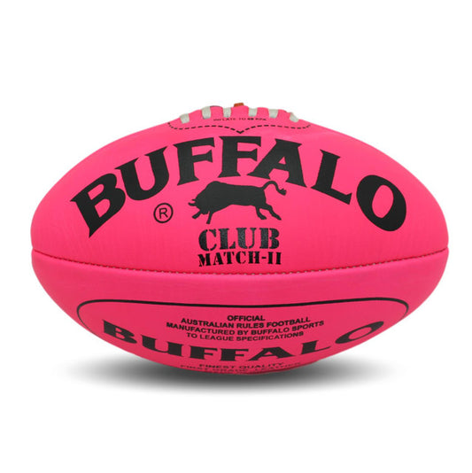 Buffalo Sports Club Leather Football - Fluro Pink
